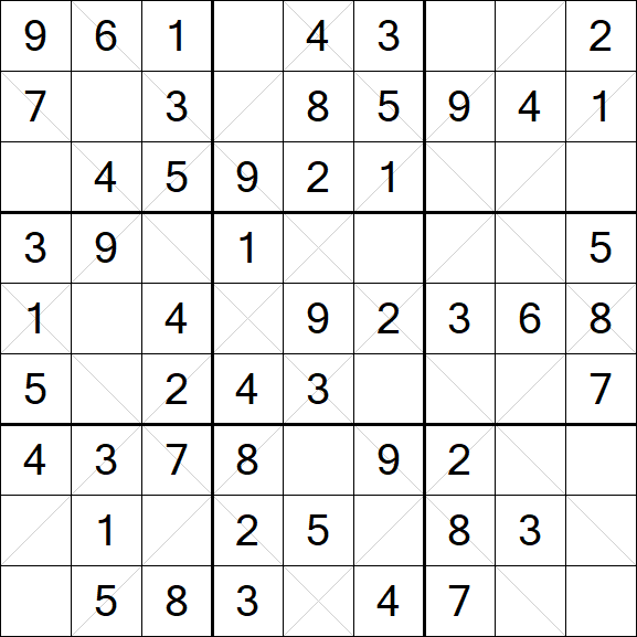 Argyle Sudoku - Simple