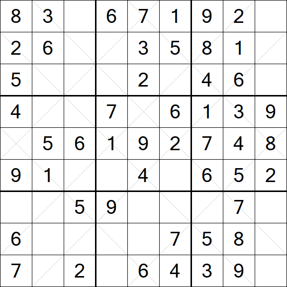Argyle Sudoku - Einfach