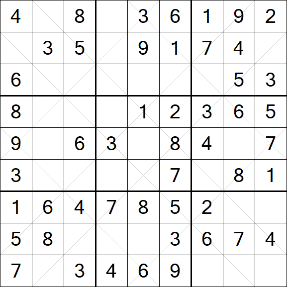 Argyle Sudoku - Easy
