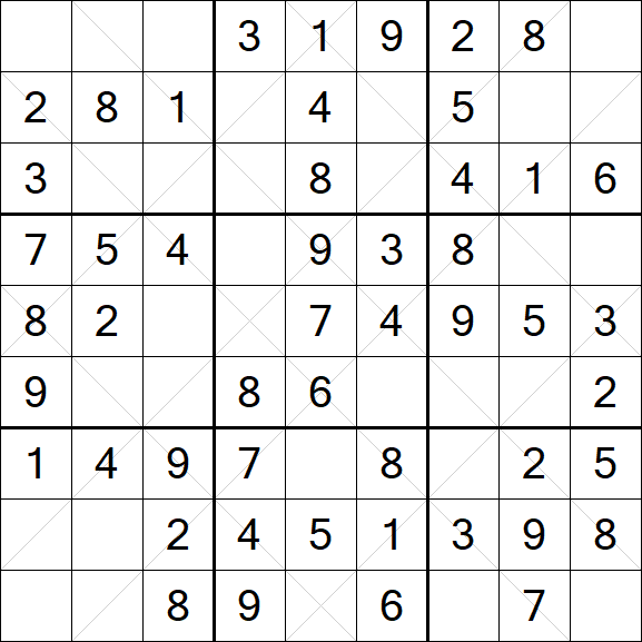 Argyle Sudoku - Einfach
