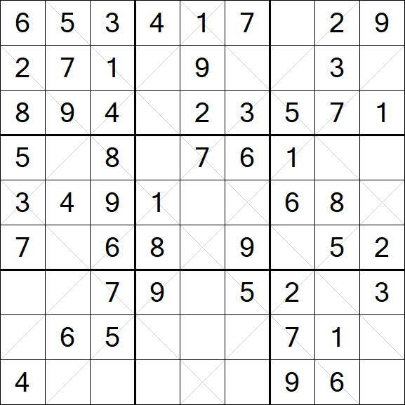 Argyle Sudoku - Easy