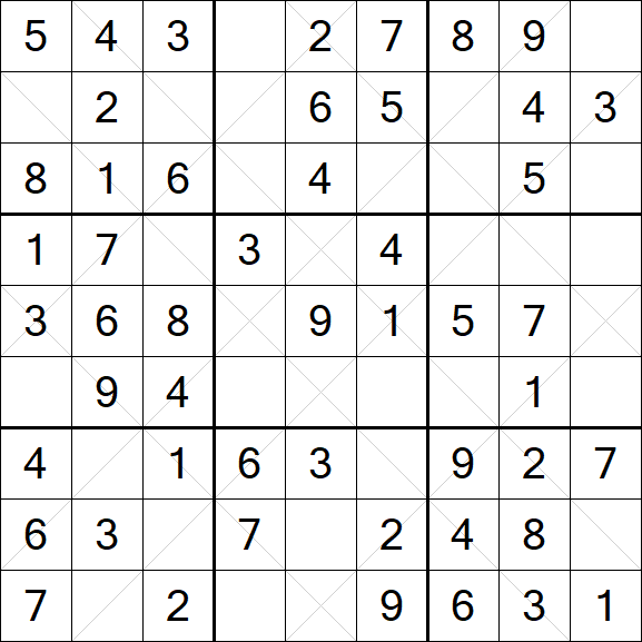 Argyle Sudoku - Simple