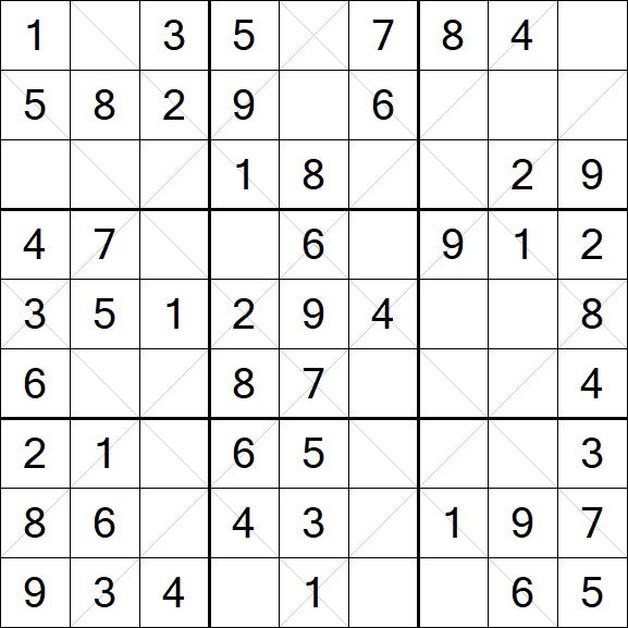 Argyle Sudoku - Simple