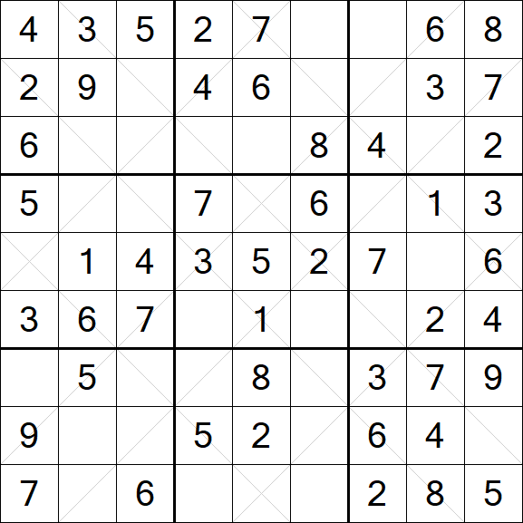 Argyle Sudoku - Simple