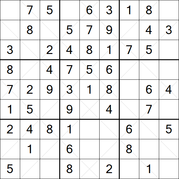 Argyle Sudoku - Easy