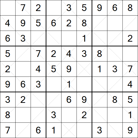 Argyle Sudoku - Simple