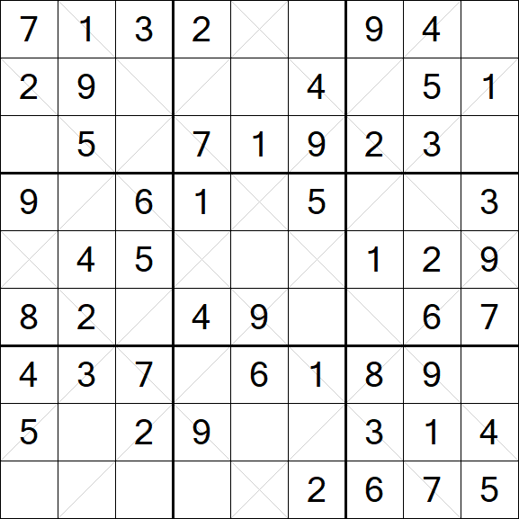 Argyle Sudoku - Einfach