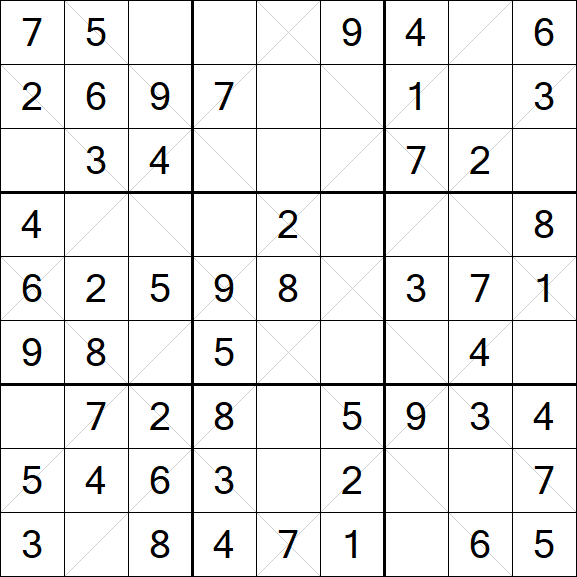 Argyle Sudoku - Einfach