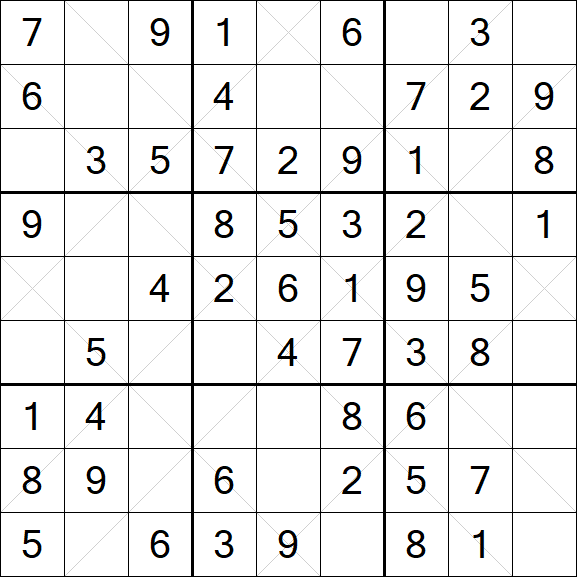 Argyle Sudoku - Einfach