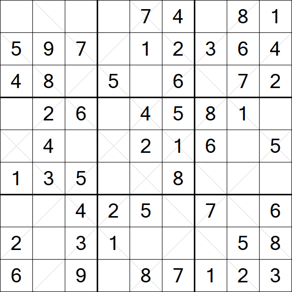 Argyle Sudoku - Simple