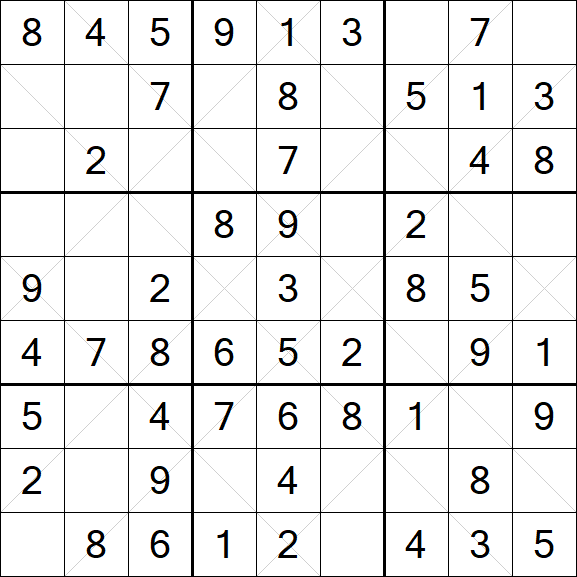 Argyle Sudoku - Simple