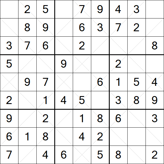 Argyle Sudoku - Easy