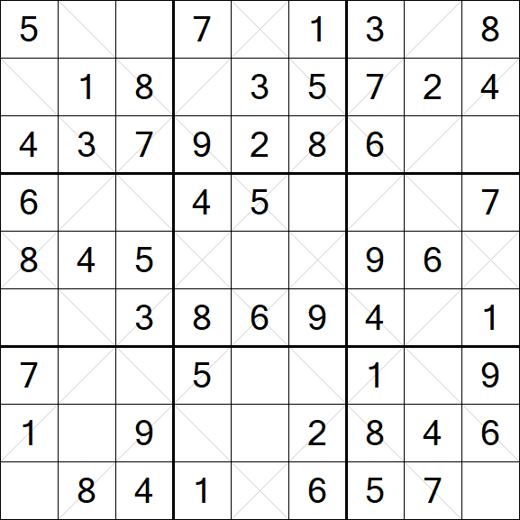 Argyle Sudoku - Easy