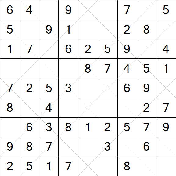 Argyle Sudoku - Easy