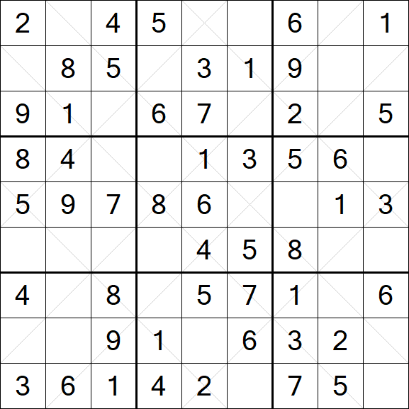 Argyle Sudoku - Easy