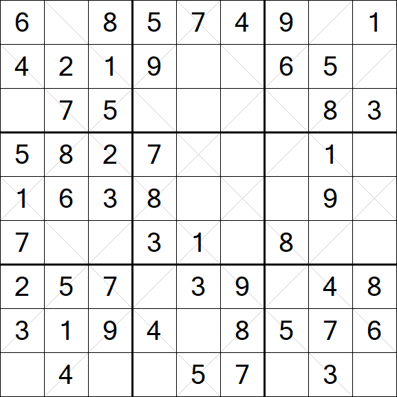 Argyle Sudoku - Simple
