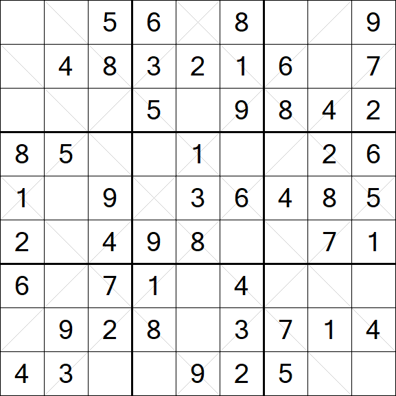 Argyle Sudoku - Simple