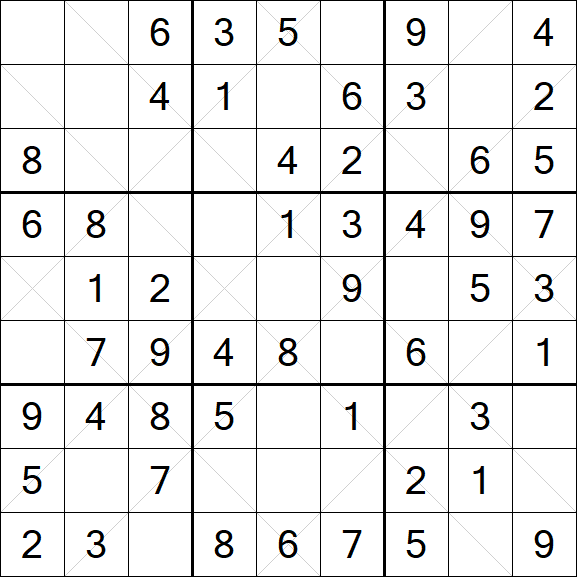 Argyle Sudoku - Einfach