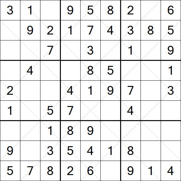 Argyle Sudoku - Easy