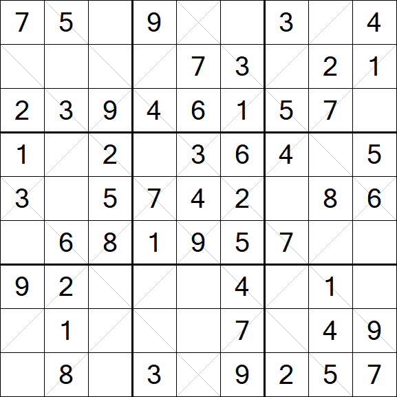 Argyle Sudoku - Easy