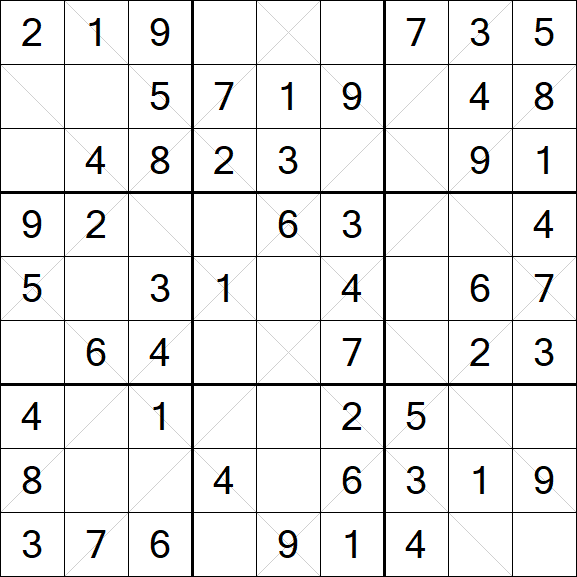Argyle Sudoku - Einfach