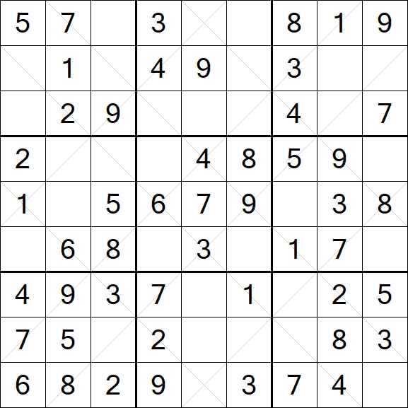 Argyle Sudoku - Easy