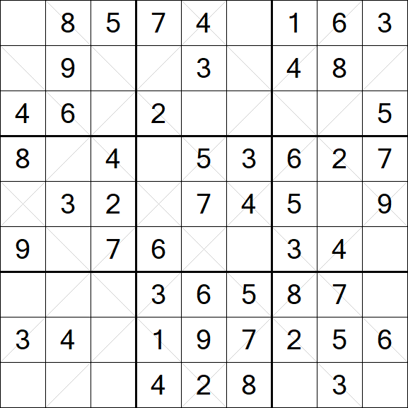 Argyle Sudoku - Easy