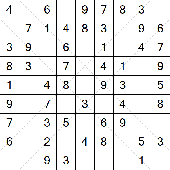 Argyle Sudoku - Easy