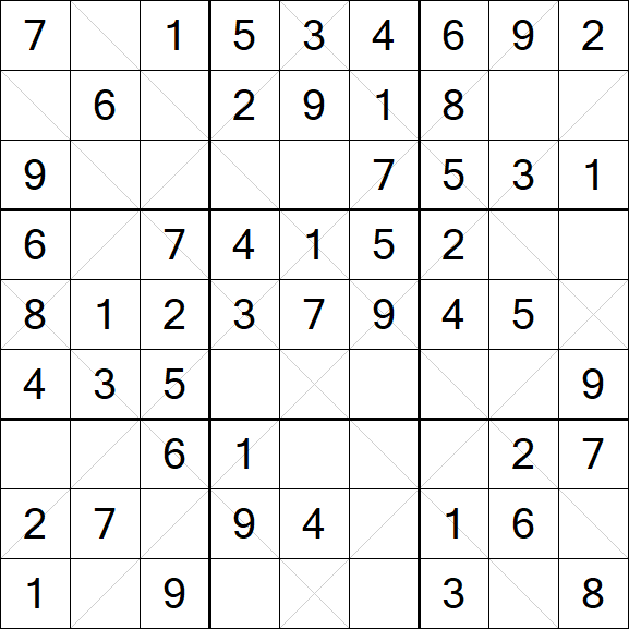 Argyle Sudoku - Easy