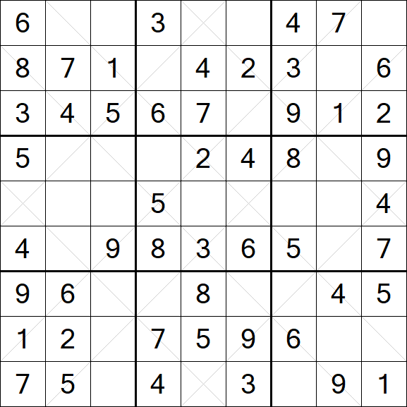 Argyle Sudoku - Easy