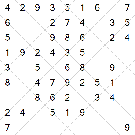 Argyle Sudoku - Easy