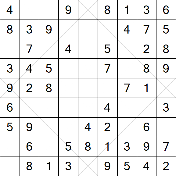 Argyle Sudoku - Easy