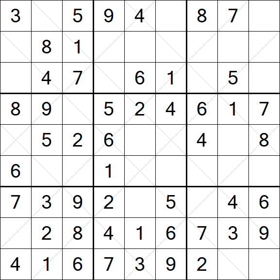 Argyle Sudoku - Einfach