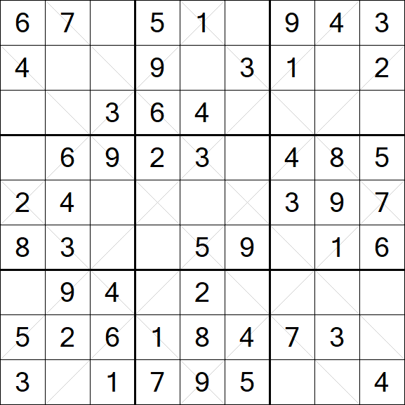 Argyle Sudoku - Simple