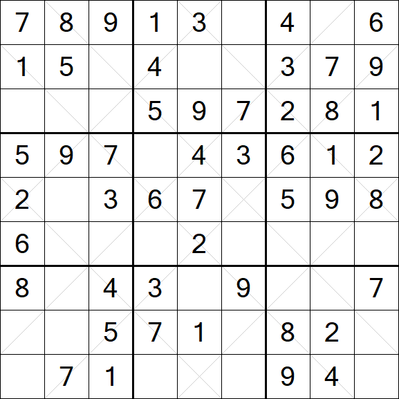 Argyle Sudoku - Einfach