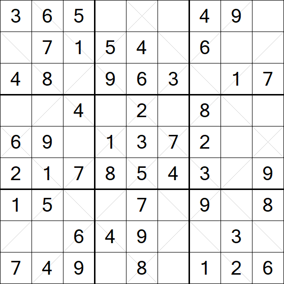 Argyle Sudoku - Einfach