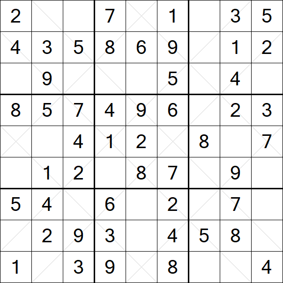 Argyle Sudoku - Einfach
