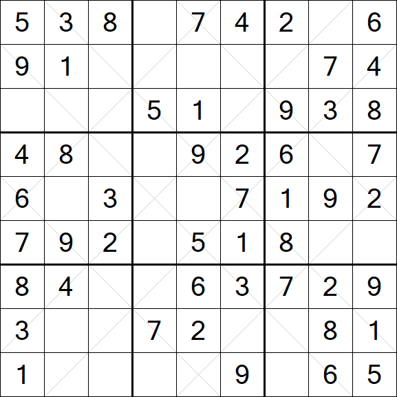 Argyle Sudoku - Einfach