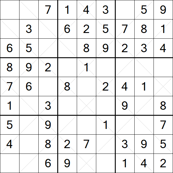 Argyle Sudoku - Easy