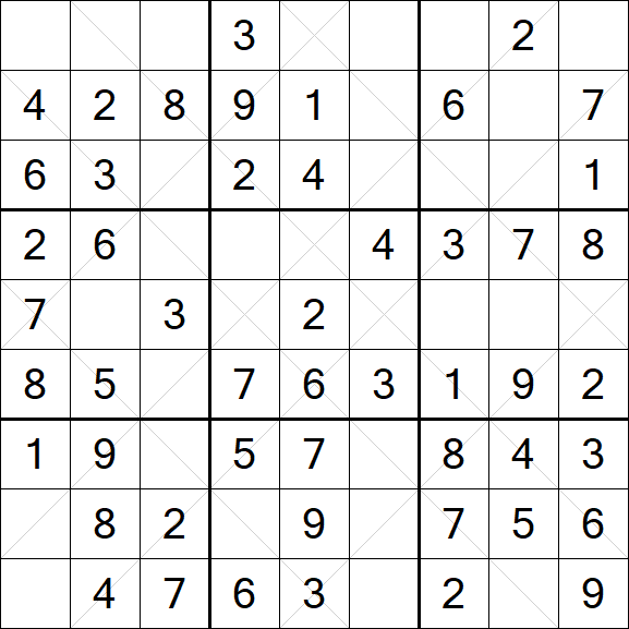 Argyle Sudoku - Easy