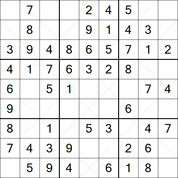 Argyle Sudoku - Einfach