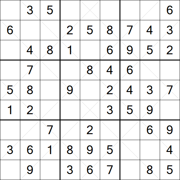 Argyle Sudoku - Einfach