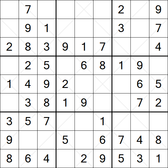 Argyle Sudoku - Einfach
