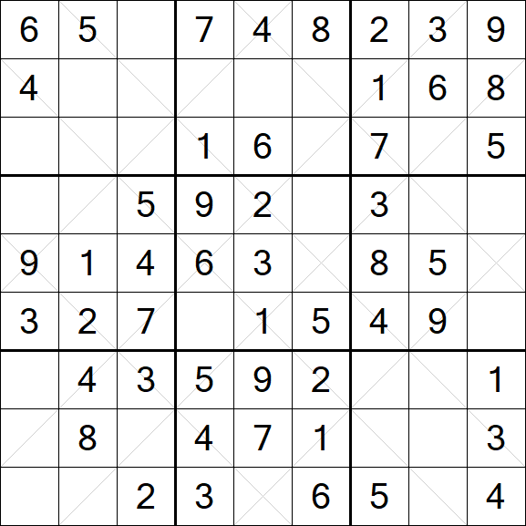 Argyle Sudoku - Einfach
