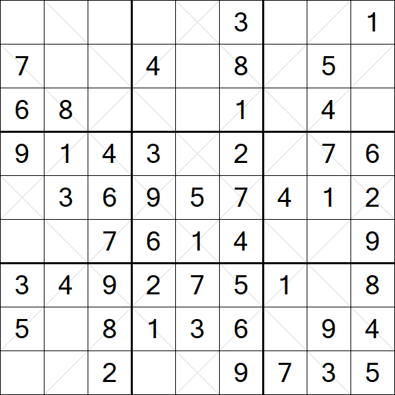 Argyle Sudoku - Einfach