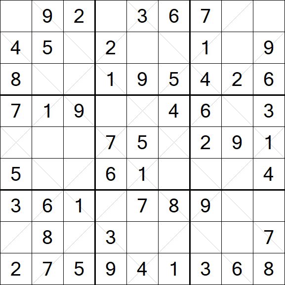 Argyle Sudoku - Einfach