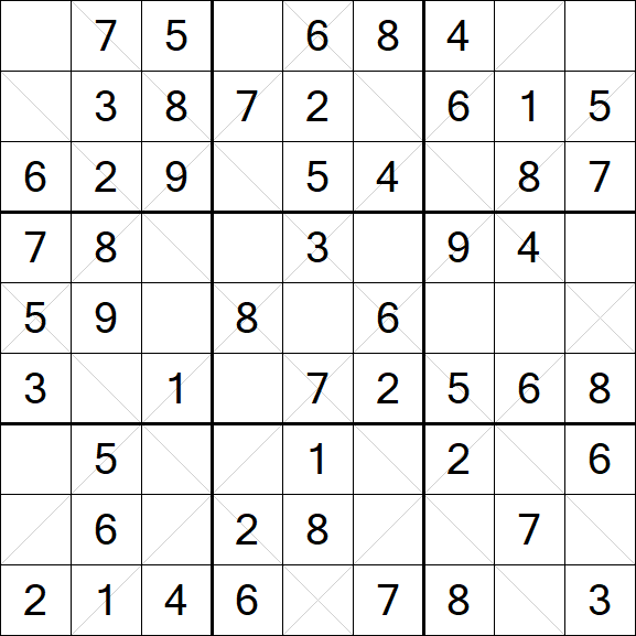 Argyle Sudoku - Einfach
