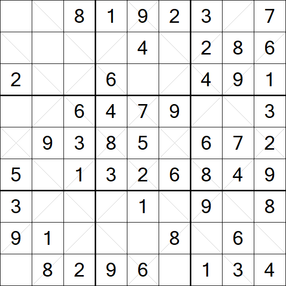 Argyle Sudoku - Einfach
