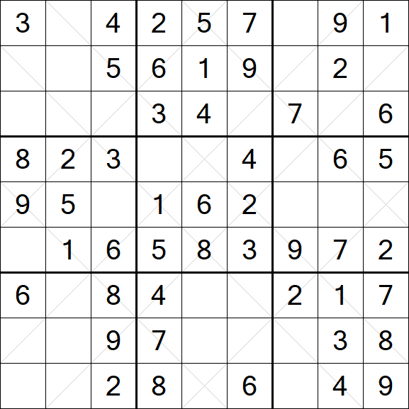 Argyle Sudoku - Einfach