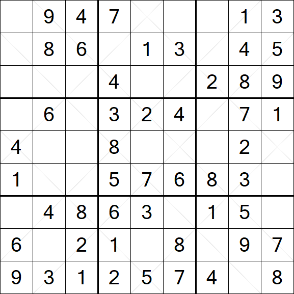 Argyle Sudoku - Easy